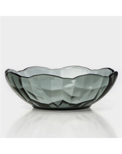 Салатник стеклянный Black Diamond, 850 мл, d=20 см Ca del vetro