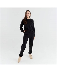 Костюм женский (свитшот, брюки) : Casual Collection цвет чёрный, размер 46 Minaku