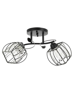 Люстра «Дэки» 2хЕ27 40 Вт черный 46×10×22 см Bayerlux