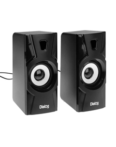 Компьютерные колонки Dialog Stride AST-10UP, 2.0, 2х5 Вт, Jack 3.5 мм, USB, LED подсветка, чёрные