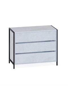 Комод напольный для вещей «Т401», 3 ящика, на ножках, 940×449×755 мм, цвет бетон Сокол