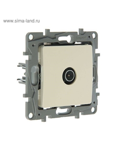 Розетка TV Etika 672351, одноместная, скрытая, 2дБ, тип "звезда", слоновая кость Legrand