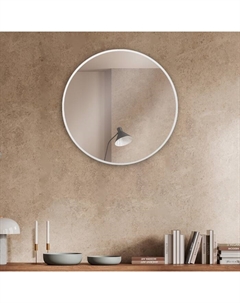 Зеркало интерьерное настенное круглое «», c окантовкой, d=70 см, цвет белый Рубин