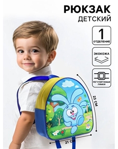 Рюкзак детский, 23×21×10 см Смешарики