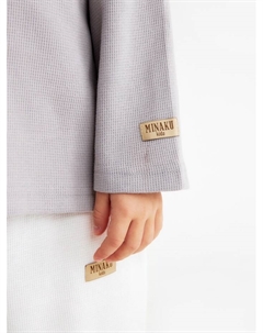 Лонгслив детский, серый, рост 110 см Minaku