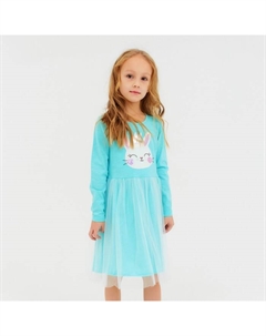 Платье для девочки, цвет мятный, рост 104 см Luneva