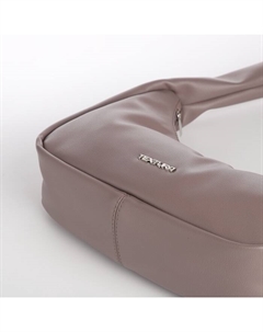 Сумка женская багет на молнии, 30×10×14 см, пудровая Textura