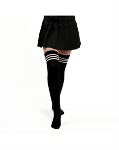 Карнавальный набор «Неко тян»: юбка, чулки, ободок, р. 42-44, чёрный Волшебная маска