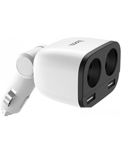 Автомобильное зарядное Z28 (белый) Hoco