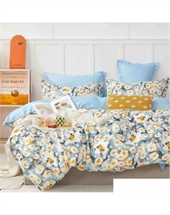 Постельное белье Сатин Creative 2сп с евро max простыней СК-198 Alleri