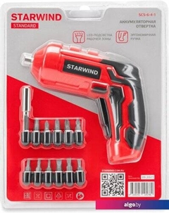 Электроотвертка SCS-6-4-1 KWSD08 (с АКБ) Starwind