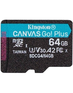 Карта памяти Canvas Go! microSDXC 64GB SDCG4/64GB Kingston