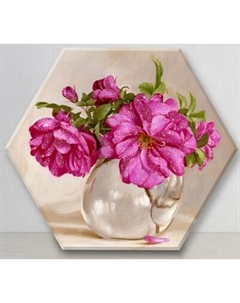 Картина по номерам Флюид Бузин. Розовый букет 37x32 / VSH0007