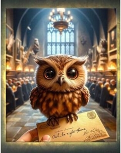 Картина по номерам Молли Волшебное письмо 40x50 / LHR0009 Molli