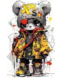 Картина по номерам PaintLine Граффити панда / PL-00315 Paintline