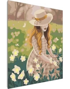 Картина по номерам PaintLine Девушка в саду / PL-00054 Paintline