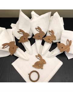 Набор сервировочных салфеток ОМурМебель с держателем Кролик Омурмебель