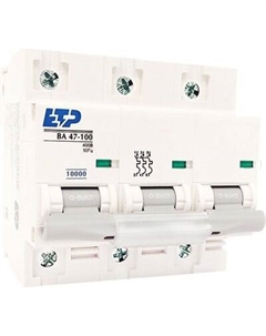 Выключатель автоматический ETP ВА 47-100 3P 16А (C) 10kA / 11552 Etp