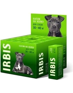 Капли от блох IRBIS Инсектоакарицидные для собак от 30 до 40 кг Irbis