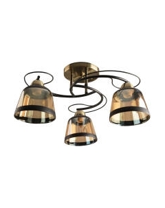 Потолочный светильник Mirastyle BL-7605/3 AB+BK