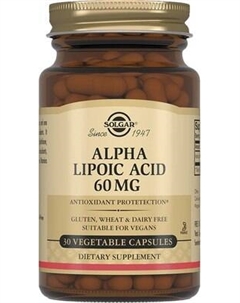 Жирные кислоты Solgar Альфа-липоевая кислота
