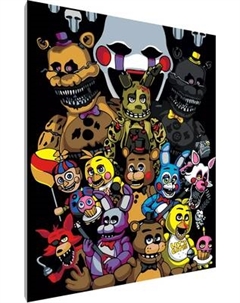 Картина по номерам PaintLine Пять ночей с Фредди / PL-00224 Paintline