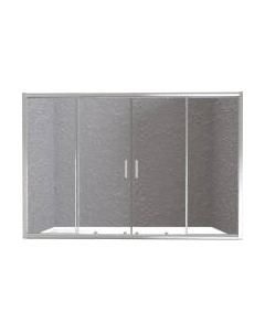 Стеклянная шторка для ванны BelBagno UNIQUE-VF-2-150/180-140-C-Cr Belbagno