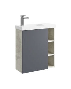 Тумба с умывальником Aqwella Alba / ALB0106LLS + ALB0706GRМ