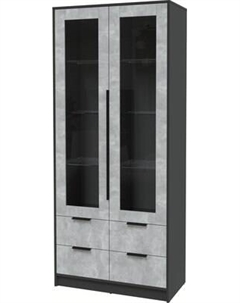 Шкаф с витриной Интерлиния Концепт КТ-ШВ2