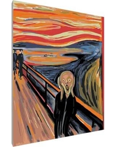 Картина по номерам PaintLine Эдвард Мунк. Крик / PL-00108 Paintline