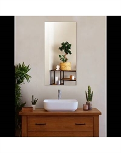 Зеркало Дабл-Ю Без полки 60x120 кромка 2 варианта навеса / SB60K Дабл-ю