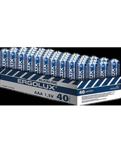 Комплект батареек Ergolux LR03 Alkaline Promo BOX40 1.5В
