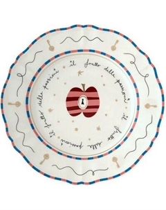 Тарелка столовая глубокая Bitossi Il Frutto Della Passione PAN01004