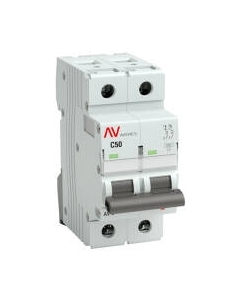 Выключатель автоматический EKF Averes AV-6 2P 50A (C) 6kA / mcb6-2-50C-av Ekf