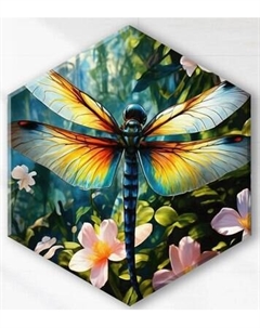 Картина по номерам Флюид Стрекоза 37x32 / VHR0013