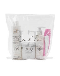 Набор косметики для лица La and Te beaute Пэды+Тоник+Пенка+Перчатка-рукавица LT-23 La and te beaute