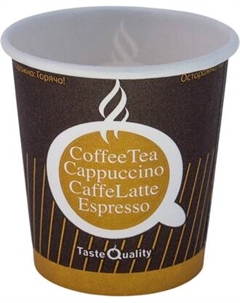 Набор бумажных стаканов Gecko Однослойный Taste Quality 100мл