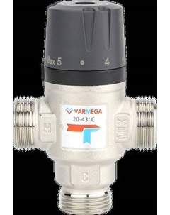 Клапан термостатический Varmega НР 1" 20-43 Kvs 2.5 / VM17503