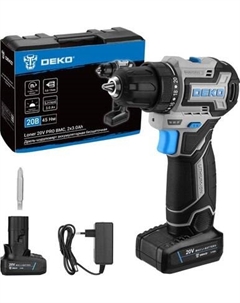 Аккумуляторная дрель-шуруповерт Deko Loner 20V PRO / 085-1010