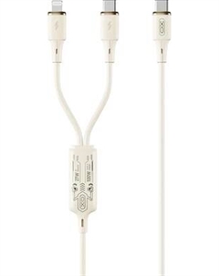 Кабель XO С Type-c на ip (27W)+Type-c (60W) / NB-Q262 Xo