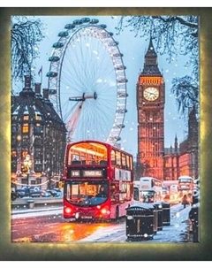 Картина по номерам Молли Зимний лондон 40x50 / LHR0004 Molli