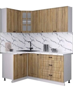 Кухонный гарнитур Интерлиния Мила Деко 1.2x1.8