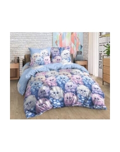 Комплект постельного белья Milanika Милашки 1.5сп подростковый с наволочкой 70x70 Миланика