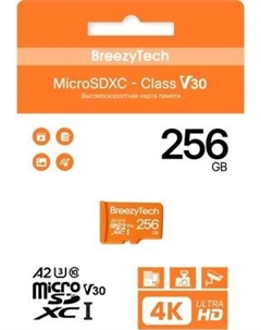 Карта памяти BreezyTech Ultra microSD 256GB Class 10/A2/V30 Breezytech