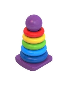 Развивающая игрушка Нордпласт Пирамидка-качалка. Шарик / 432