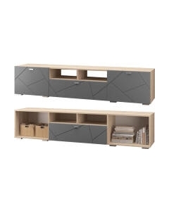 Тумба MLK Скайлайн ТВ 1 ящ. 2 дв. 2100 Mlk