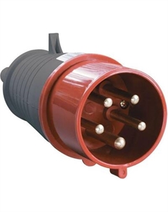 Вилка силовая Русский свет 32А 380В 5 pin 3P+PE+N IP44 IEK / 23958/ PSR02-032-5