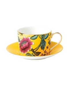 Чашка с блюдцем Wedgwood Wonderlust Yellow Tonquin / 40031706