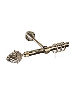 Карниз для штор АС ФОРОС Grace D16К + наконечники Шишка Ас форос