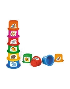 Развивающая игрушка Stellar Пирамидка Зоопарк / 01924